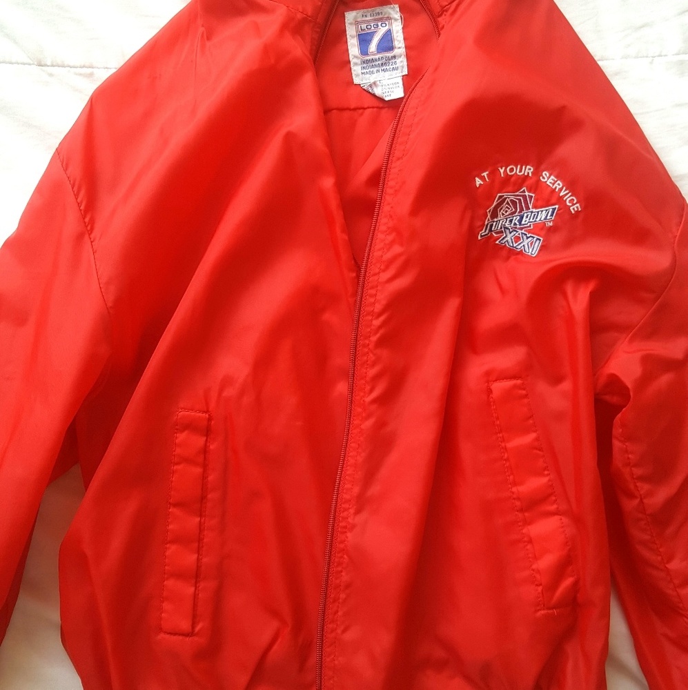 VINTAGE Super Bowl XXI (1987) Service Jacket